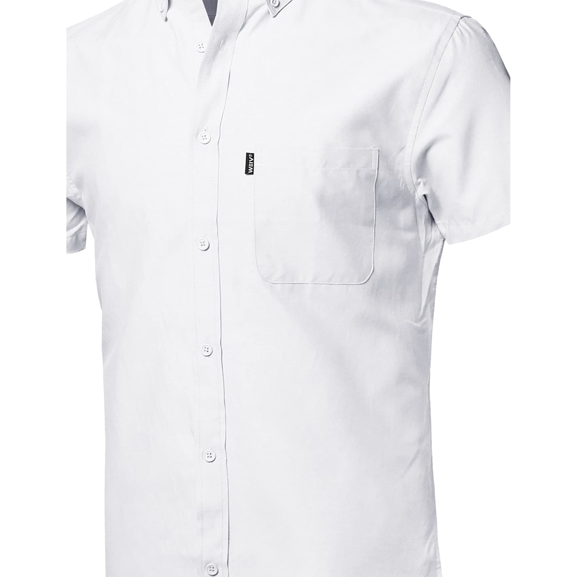 Style by William Mens Printed Cotton Stripe Button Down Short Sleeve Shirt Style by William Mens Printed Cotton Stripe Button Down Short Sleeve Shirt